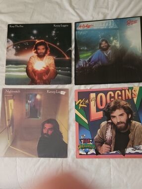 Kenny Loggins 4 Vinyl Record Album Lot - Multi Color Covers